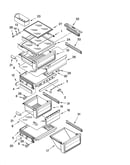 Refrigerator shelf parts