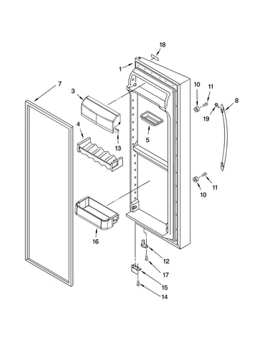 Refrigerator door parts