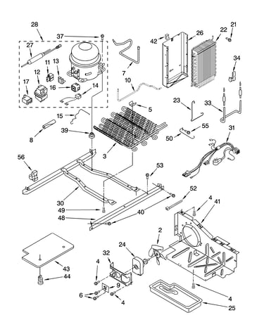 Unit parts, parts not illustrated