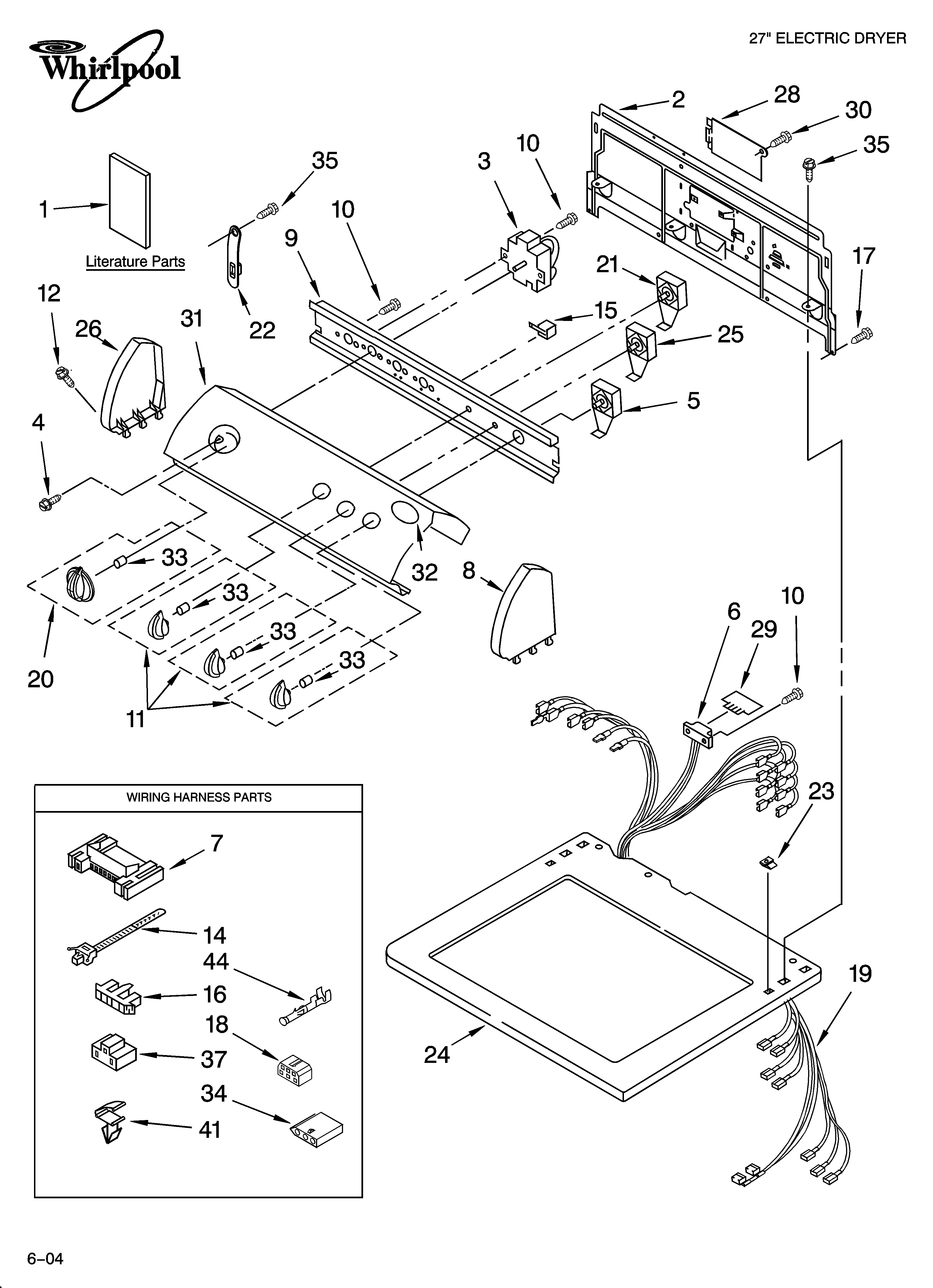 Top and console parts