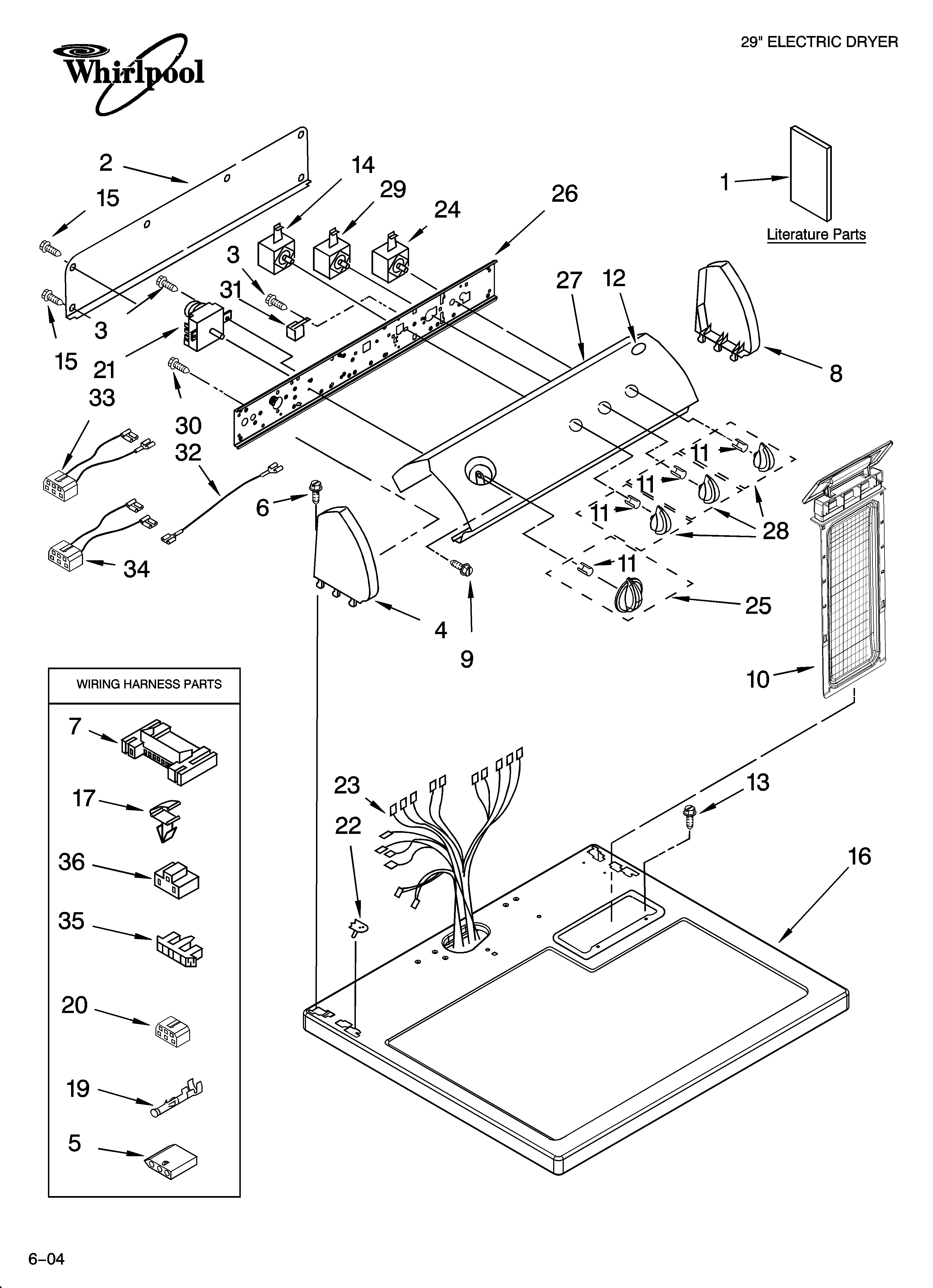 Top and console parts