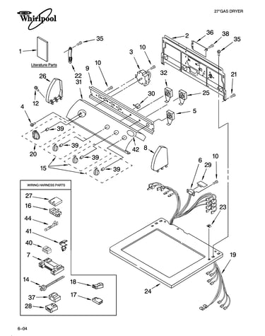 Top and console parts
