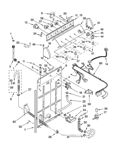 Controls and rear panel parts