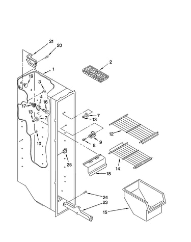 Freezer liner parts