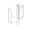 Whirlpool 3KES0GTKNL00 freezer door parts diagram