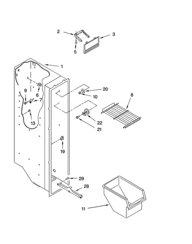 Freezer liner parts