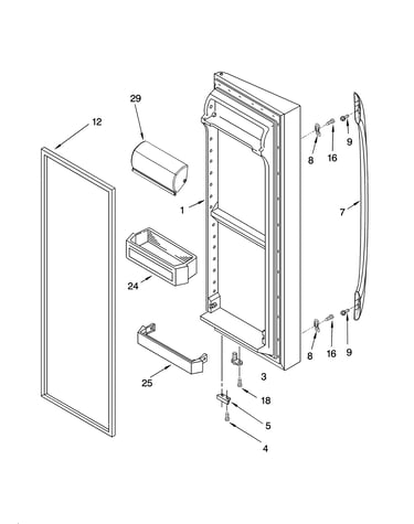 Refrigerator door parts
