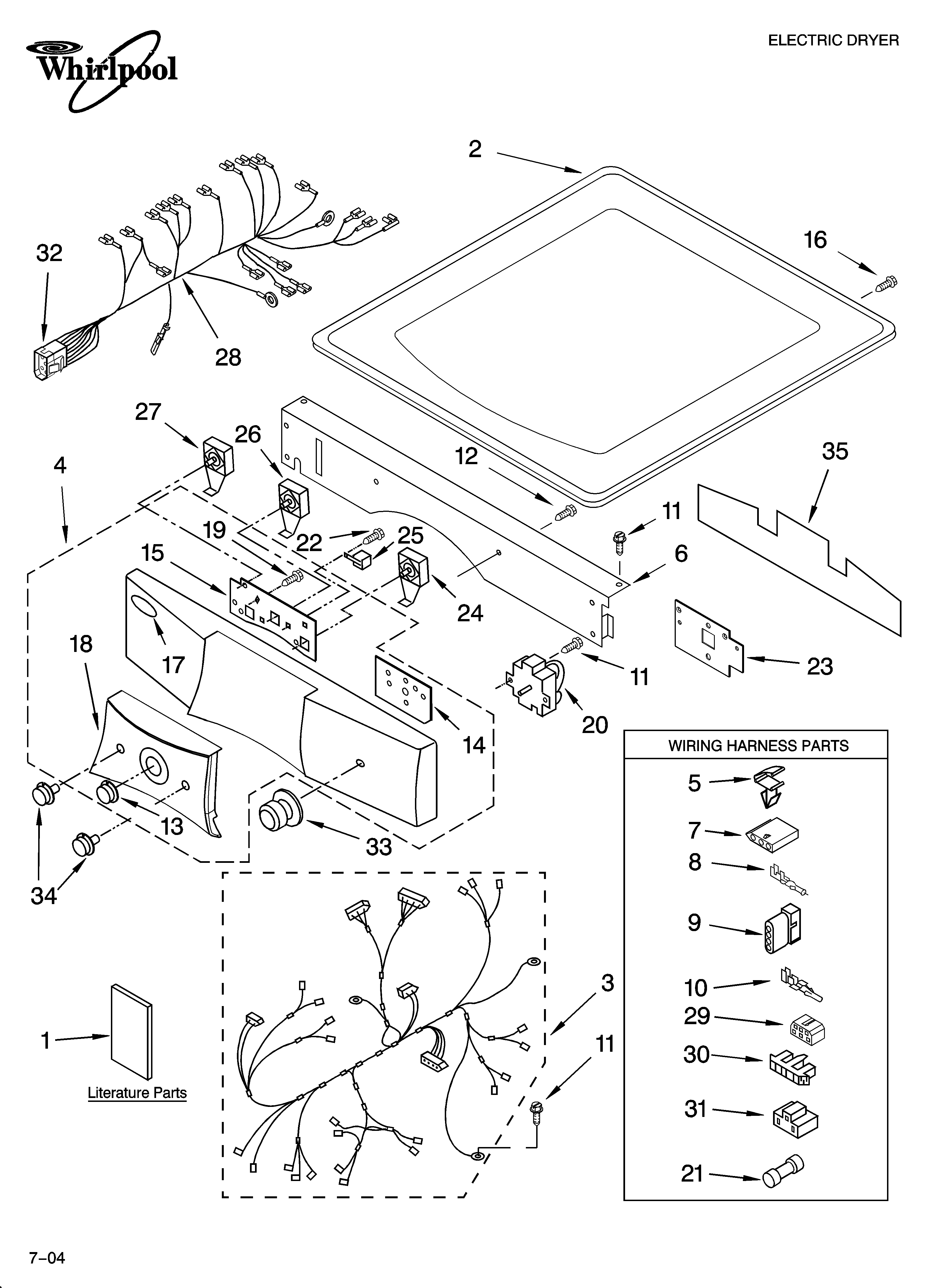 Top and console parts