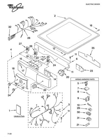 Top and console parts