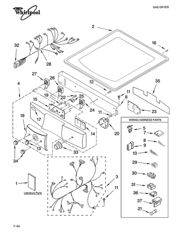 Top and console parts