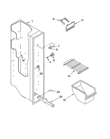 Freezer liner parts