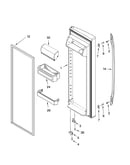 Refrigerator door parts