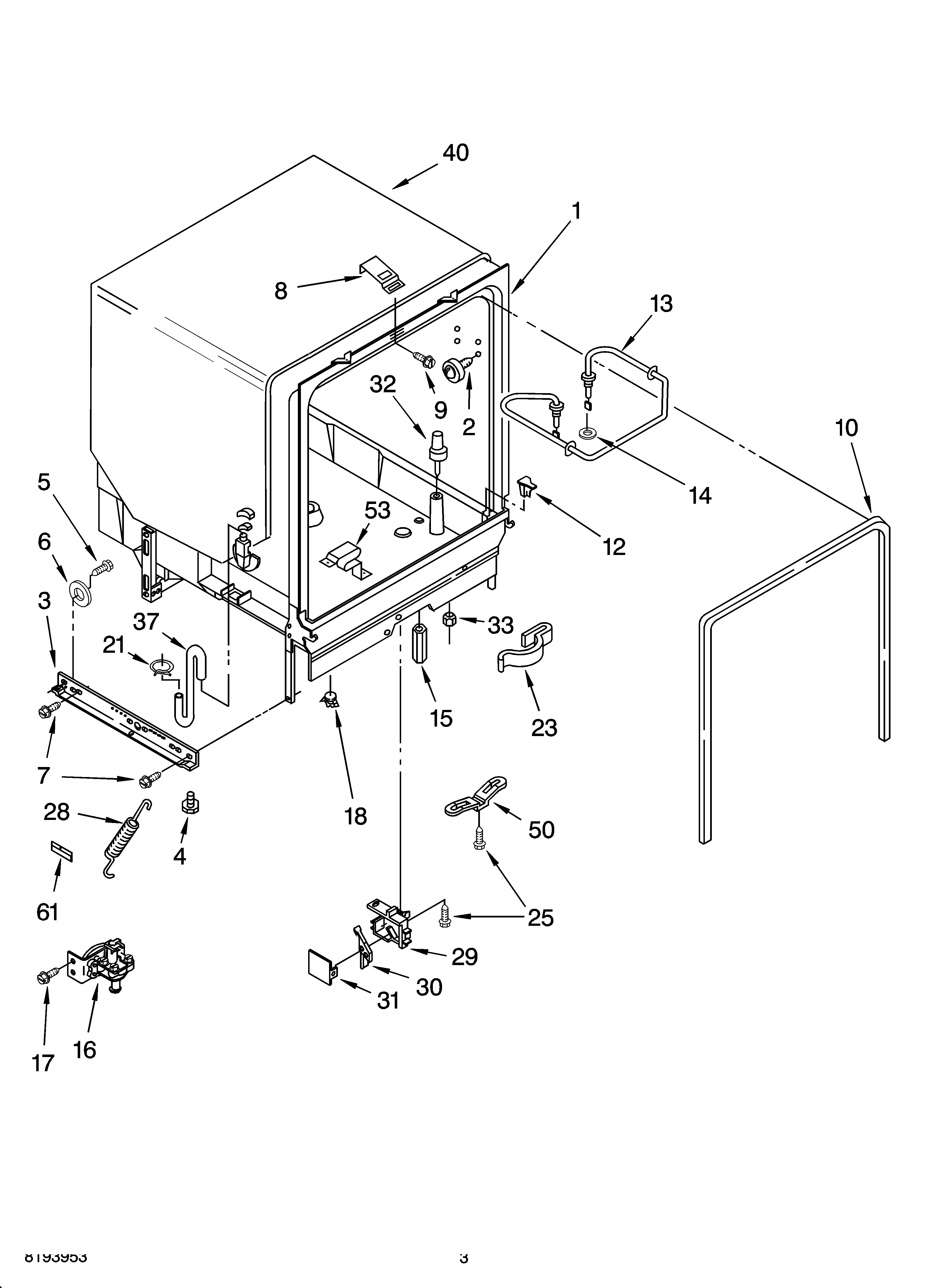 TUB ASSEMBLY PARTS