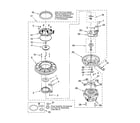 Whirlpool DP940PWPQ0 pump and motor parts diagram
