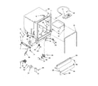 Whirlpool DU840SWPT0 tub assembly parts diagram