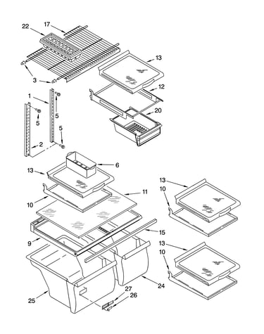 Shelf parts, optional parts
