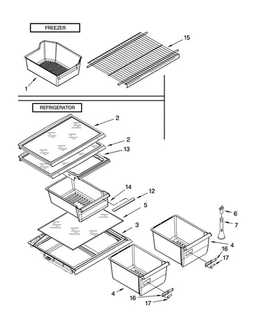 Shelf parts, optional parts