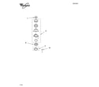 Whirlpool GC1000PE2 upper housing and flange parts diagram