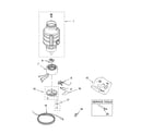 Whirlpool GC1000XE2 lower housing and motor parts diagram