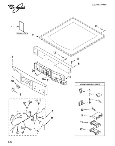 Top and console parts