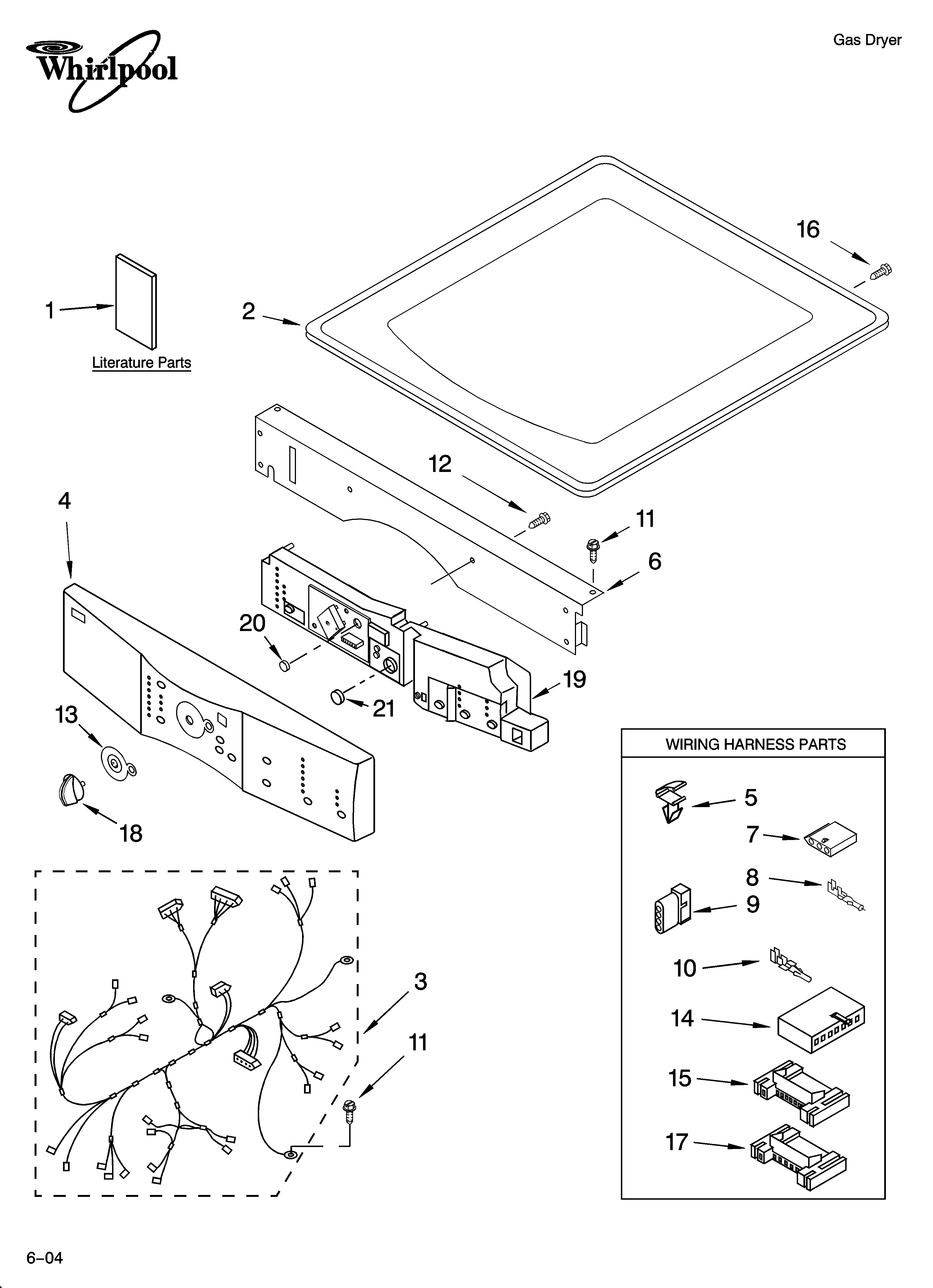 Top and console parts
