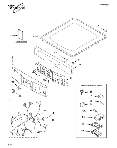 Top and console parts