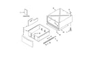 Whirlpool GGW9200LQ2 pedestal parts (not included), optional parts (not inc diagram