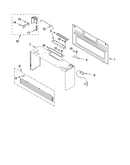 Cabinet and installation parts