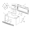 Cabinet and installation parts