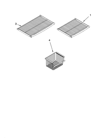 Freezer shelf parts