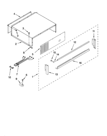 Top grille and unit cover parts