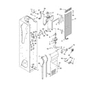 Thermador KBUDT4270A/02 freezer liner and air flow parts diagram