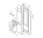 Thermador KBUDT4270A/02 refrigerator door parts diagram