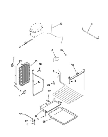 Lower unit and tube parts