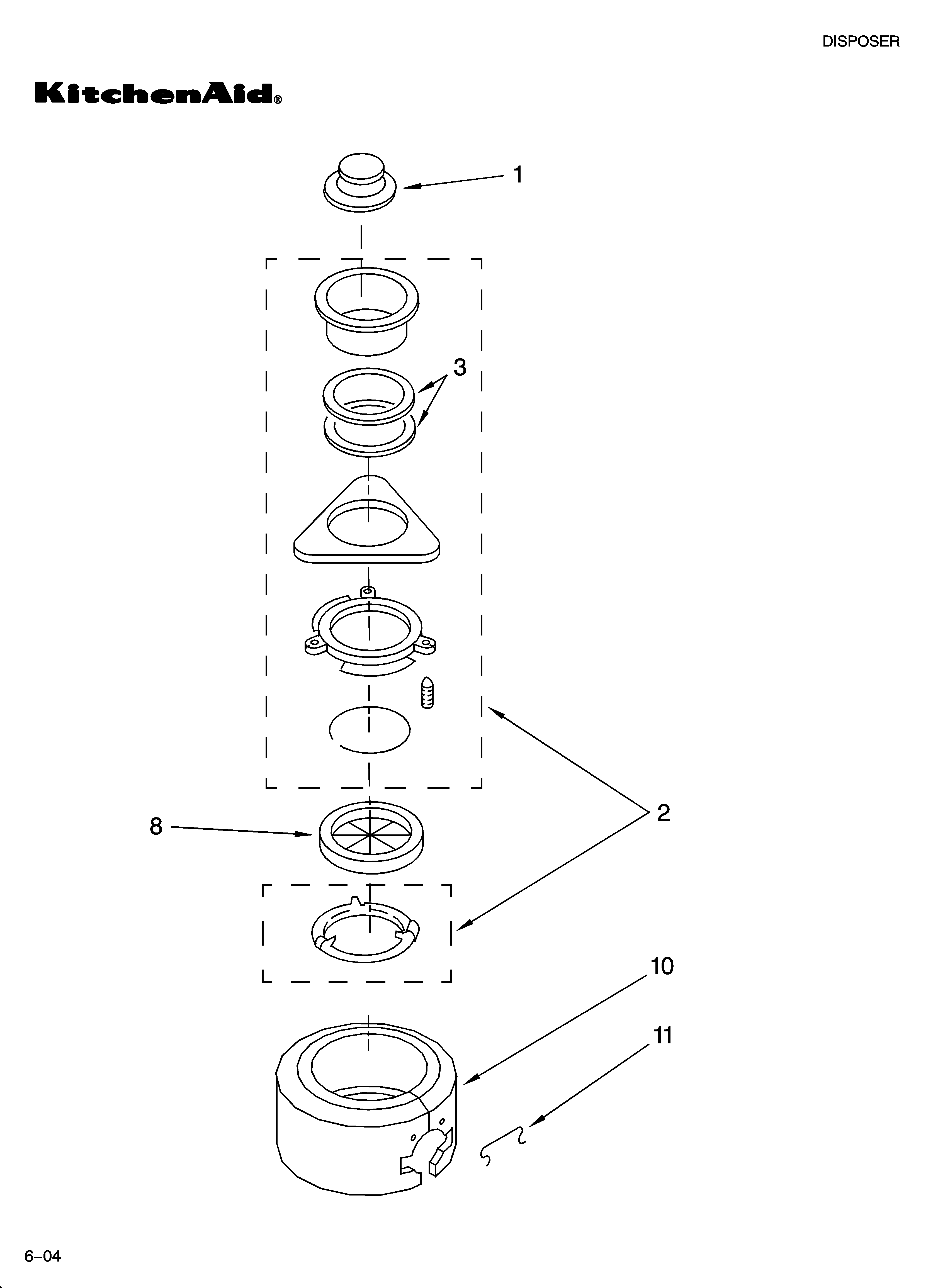 Upper housing and flange parts