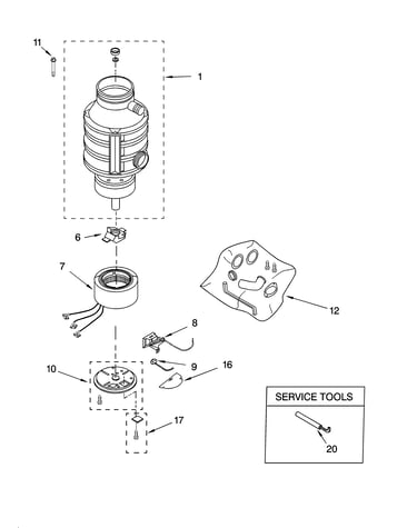 Lower housing and motor parts