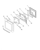 Oven door parts