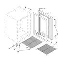 Door and shelf parts