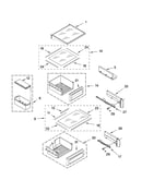 Refrigerator shelf parts