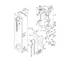 KitchenAid KSSC42FMS01 freezer liner and air flow parts diagram