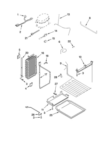 Lower unit and tube parts