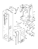 Freezer liner and air flow parts