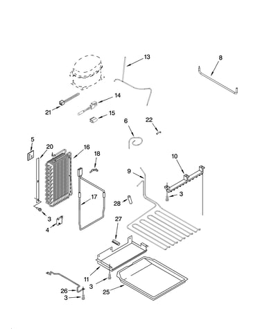 Lower unit and tube parts