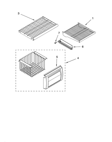 Freezer shelf parts