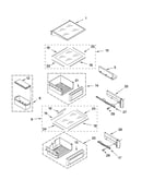 Refrigerator shelf parts