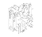 KitchenAid KSSC48QMS01 freezer liner and air flow parts diagram