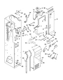 Freezer liner and air flow parts