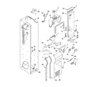 KitchenAid KSSO42FMX01 freezer liner and air flow parts diagram