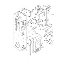 KitchenAid KSSP42QMS01 freezer liner and air flow parts diagram