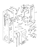Freezer liner and air flow parts